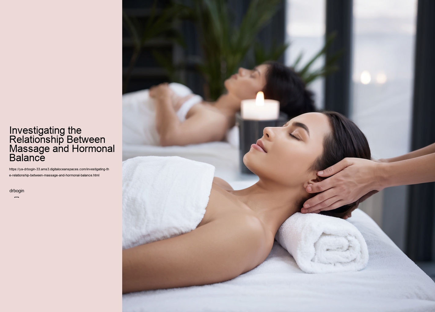 Investigating the Relationship Between Massage and Hormonal Balance